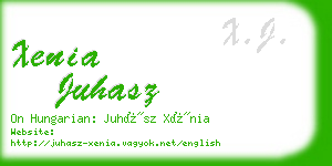 xenia juhasz business card